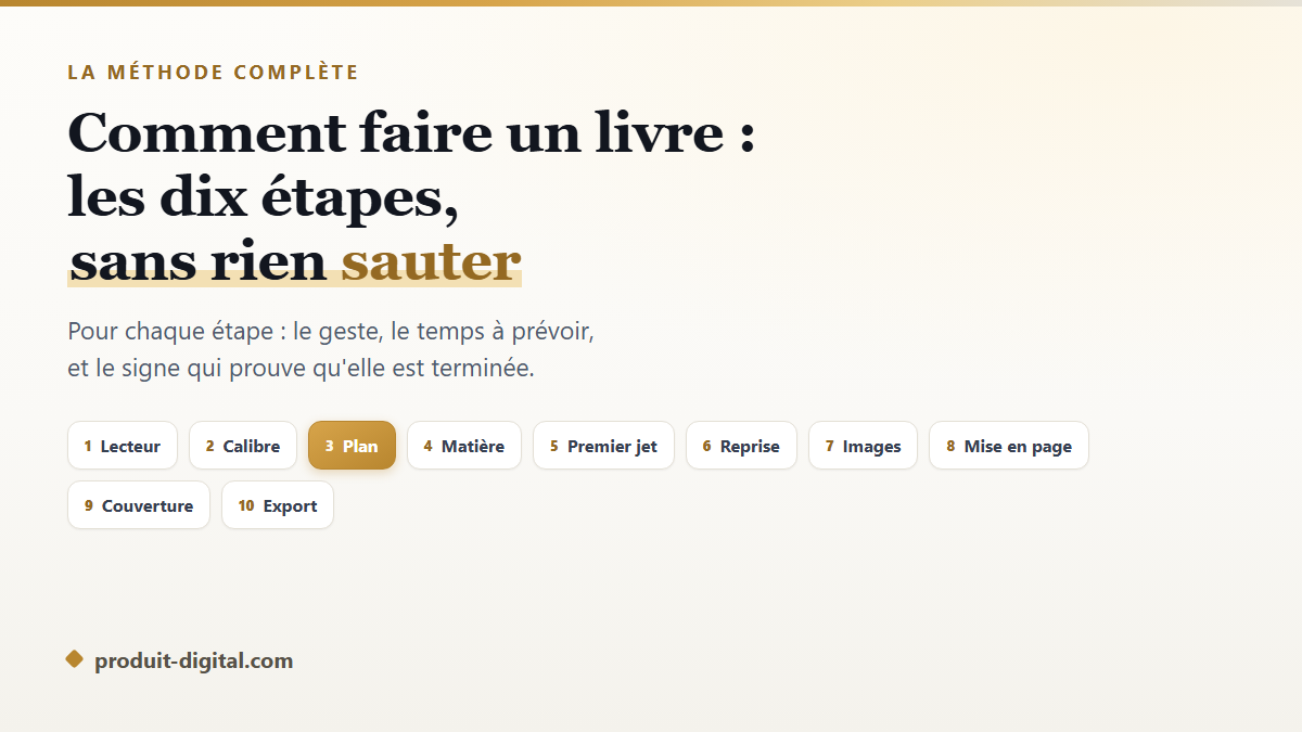 Comment faire un livre : les 10 étapes, sans rien sauter