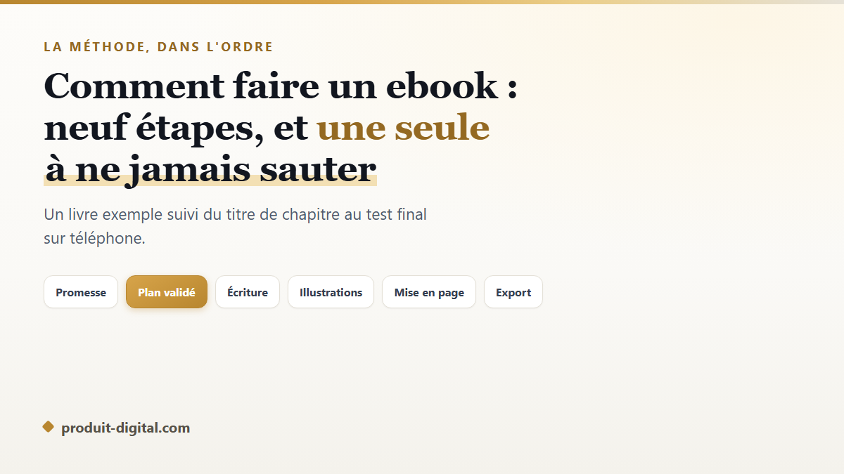 Comment faire un ebook : la méthode en 9 étapes (avec exemples)